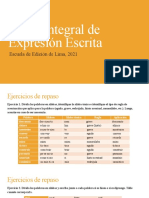 Práctica de Expresión Escrita - Sesión 5