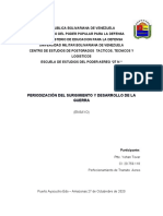 Ensayo Periodización Del Surgimiento y Desarrollo de La Guerra Ptte Yohan Tovar