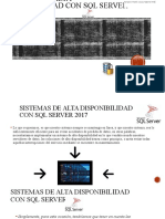 Sistemas de Alta Disponibilidad Con SQL Server 2017