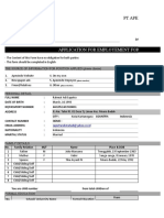 Rahmat Adi S. - Employment Application Form