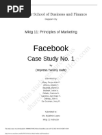 Facebook: Case Study No. 1