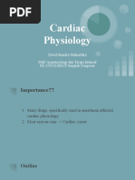 Cardiac Physiology: David Rendra Mahardika SMF Anestesiologi Dan Terapi Intensif FK UNUD/RSUP Sanglah Denpasar