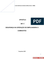 Apostila - NR 11 EMPILHADEIRA A COMBUSTÃO Versão 0