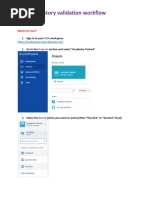 Story Validation Workflow: 1. Sign in To Your Workspace