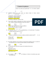 Examen de Química