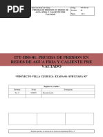 ITT-Prueba de Presión en Redes de Agua Fria y Caliente Prevaciado - Rev.0