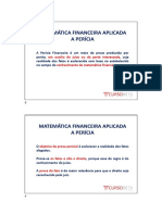 Pericia Contabil e Financeira MatEMATICA FINANCEIRA