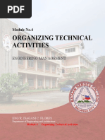 Module 4 Organizing Technical Activities