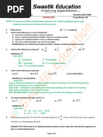 9th Cbse Maths Test Ch-1 Answer Key