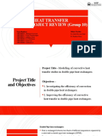 Heat Transfer in Double Pipe Heat Exchanger.