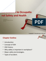 Introduction To Occupatio Nal Safety and Health: Prepared By: Engr. Mohd Shaharom Bin Idris Jke, Ptss