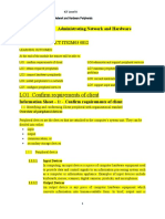 LO1 Confirm Requirements of Client: MODULE TITLE: Administrating Network and Hardware Peripherals