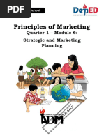 Principles of Marketing: Quarter 1 - Module 6: Strategic and Marketing Planning