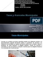 Tasas y Aranceles Municipales