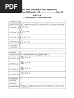 Question Bank (Multiple Choice Questions)