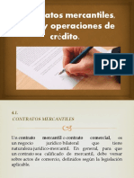 Contratos Mercantiles, Títulos y Operaciones de Créditos