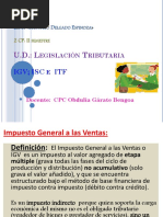 13º IGV, ISC y ITF