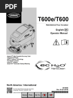 English Operator Manual: Walk-Behind Floor Scrubber