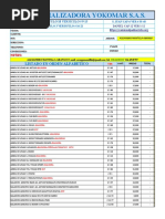 Lista de Precios Yokomar Noviembre 16 2018