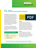 Fly Ash IN COLD WEATHER CONCRETE