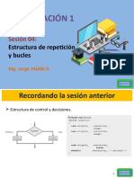 S04 - Estructura de Repetición, Bucles y Decisiones