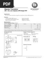 Bipolar Transistor: 30V, 1.5A, Low VCE (Sat), NPN Single PCP