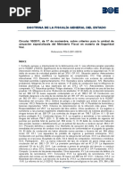 Circular 10-2011, Criterios para La Unidad de Actuación Ministerio Fiscal en Seguridad Vial.