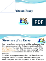 How To Write An Essay