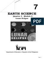 Earth Science: Quarter 4 - Module 6 Lunar Eclipse