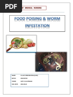 Food Poisoning & Worm Infestation