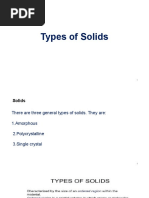 Types of Solids