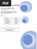 Project Report: Audio Amplifier