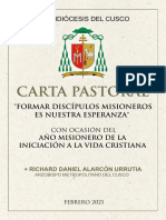 Carta Pastoral 2021 - Iniciacion A La Vida Cristiana