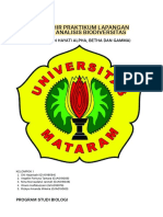 Laporan Praktikum Lapangan Mata Kuliah Analisis Biodiversitas