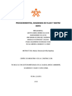 Procedimientos, Diagramas de Flujo y Matriz Dofa