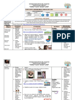 Planificación Semanal Por Experiencia de Aprendizaje