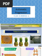 Class X Mathematics Arithmetic Progressions Presentation Module 1