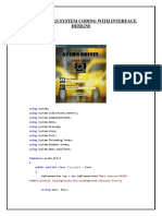 Ayubo Drives System Coding With Interface Designs
