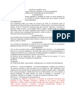 Ley para Prevenir Sancionar y Erradicar La Violencia Intrafamiliar