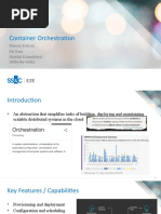 Container Orchestration: Pinnam Kalyan Sai Ram Shobhit Khandelwal Subhadip Sinha