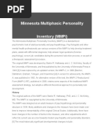 Minnesota Multiphasic Personality Inventory