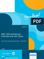 ASR 1000 Architecture Overview and Use Cases