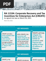 RA 11534 CREATE As Signed Into Law Briefing For FINEX