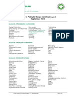 Global Standard: Annex To Policy For Scope Certificates V 2.0 September 2019