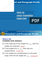 Flowchart and Paragraph Proofs