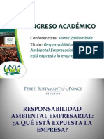 Responsabilidad Ambiental Empresarial - JAIME ZALDUMBIDE