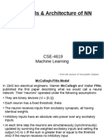 NN Models & Architecture of NN: CSE-4619 Machine Learning