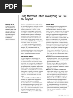 Sod-Analyze Using MS Excel