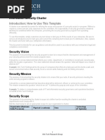 Introduction: How To Use This Template: Information Security Charter