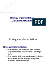 Strategic Implimentation-Organising For Action